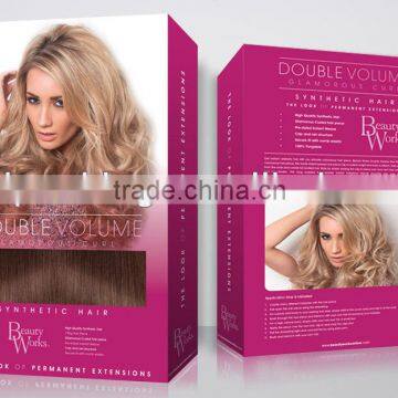 2014 Custom elegant human hair extension boxes