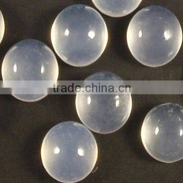 6mm natural blue chalcedony gemstone cabochon for inlays