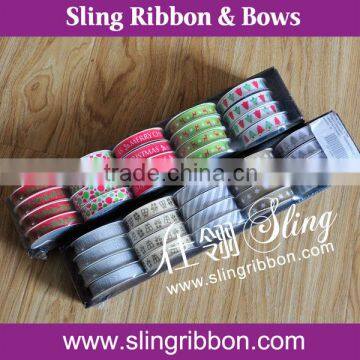 16mm Polyester Custom Grosgrain/Satin Printed Ribbon