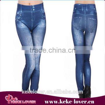 FG9092 New fashion hot skinny blue fashion women legging high waist women jeans pants fashion sexy legging jeans