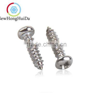 Carbon-steel black kilvery round cross recessed pan head tapping screw