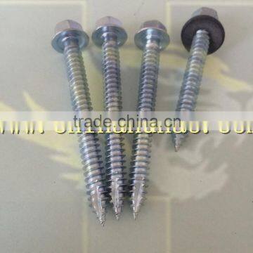 Galvanizing Hex head with washer type 17 point self tapping wood screw