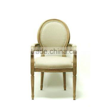Antique Wood Fabric Cushion Chair Hand Carved Teak Wood Chairs