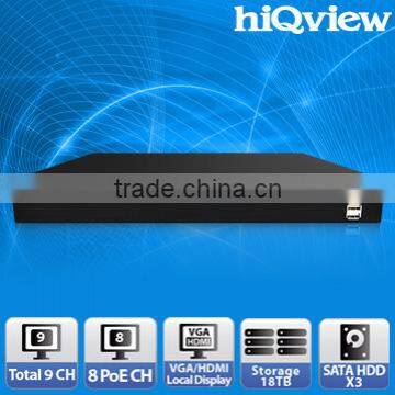 HIQ-3409 Local Display 9 Channel PoE Network Video Recorder
