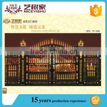 Heavy duty Aluminum double gate / Aluminum fence panels / house gate designs