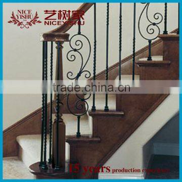 metal door stair railings system / iron handrails design