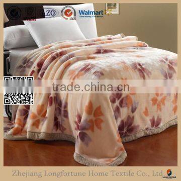 Manufactory walmart  china home textile double layer mink blanket