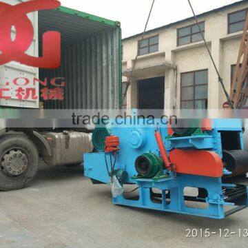 Large capacity drum wood chipper for wood pellet making line