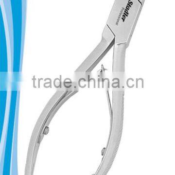 Moon shape blade nail nipper double spring stainless steel size 13.5 cm