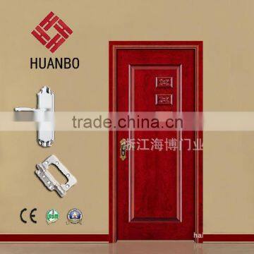 2015 MDF PVC interior wooden shower door wood carved doors with handle