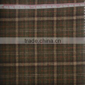 colored check wool fabric