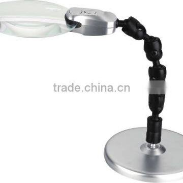 folding illuminating magnifier, LED bench magnifier