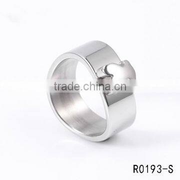 2016 New arrival fashion wholesale 3161 stainless steel lovely bear finger ring