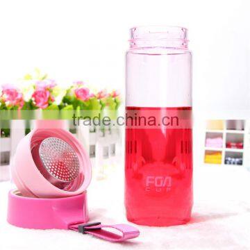 Space Cup Glass Transparent Lid Filter Plastic Cup Readily Cup Leak-proof Wide Mouth Plastic Water Bottle photo-5