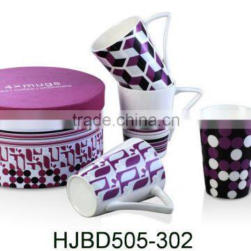 HJBD505-302 SET 4 CERAMIC MUG