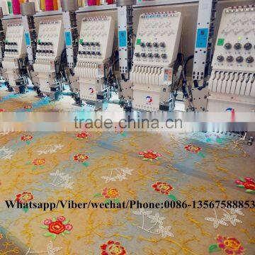 High speed sequin beads mixed embroidery machine with triple servo motor