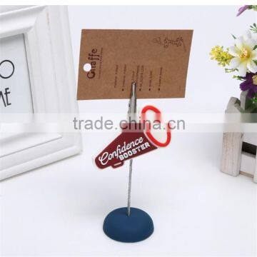 Custom desk card holder clip, card holder standing clip, memo clip