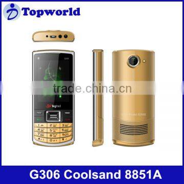 mobile phone wholesale G306 2.4QVGA screen Dual SIM dual standby GSM 900/1800 Coolsand 8851A Multi languages big speaker