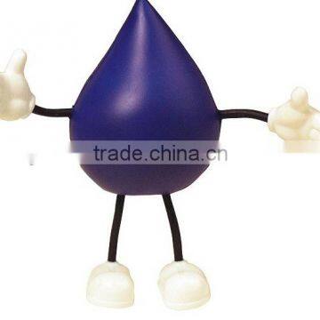 promotional water drop stress ball/stress ball