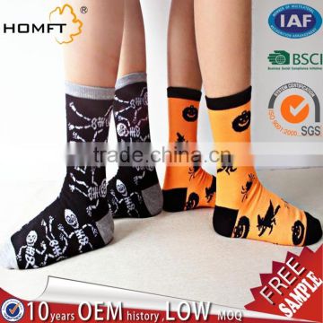 Fashion women's Halloween printing jacquard technology cotton socks