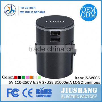 2015 Genjoy Popluar Funnest Best Electronic Gift Items With CE ROHS Multi-nation Travel Adapter photo-2