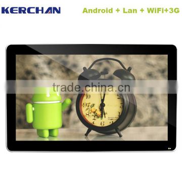 Android system banner 65 inch Smart Update 65 inch UHD LCD retail wall mount lcd media player