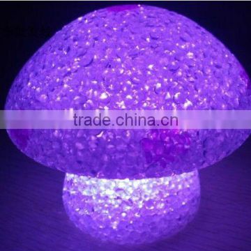 LED night light, large size crystal mushroom night light