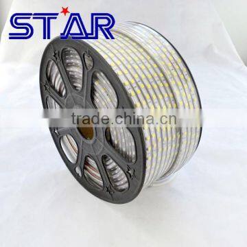 100meters/roll high voltage copper wire 5050 60led/m IP68 Waterproof warm white 220v led strip