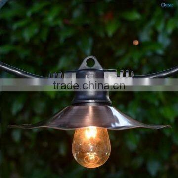 patio light string with E26 lamp holder