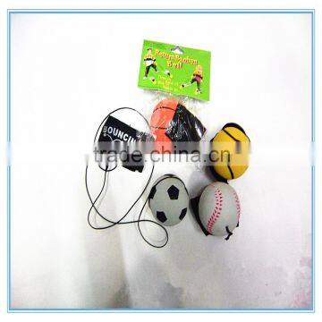 hot selling promotional colorful Rubber Sport wrist return ball