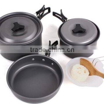 Non-stick Pots Pans Bowls Portable Outdoor Camping Hiking Cooking Set Cookware