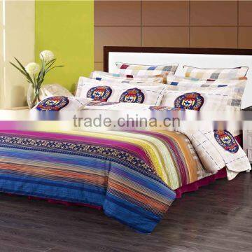four six hot sale 2014 new free holiday reactive printed 3d 4pcs bedding set