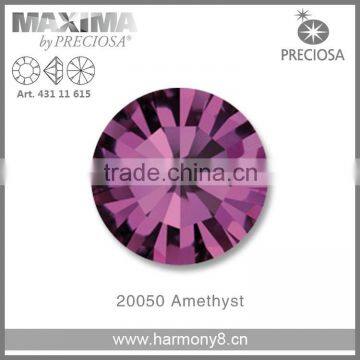 Original PRECIOSA MC Chaton Maxima, Amethyst Point Back Rhinetsone