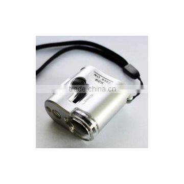 60X Mini Microscope With Money/Currency Detecting Illuminated Lamps/Led Pocket Magnifier photo-4