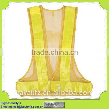 cheap polyester mesh vest with reflector