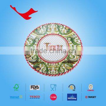 Christmas Party Round Printed Paper Plate for Fruit & Sweet photo-5