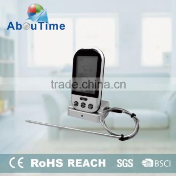 Digital thermometer with alarm for meat