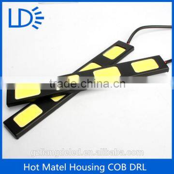 Metal Housing waterproof 12V COB DRL Car led daytime running light