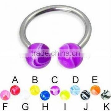 2014 Acrylic Fashionable CBR Wholesale Body Piercing Jewelry