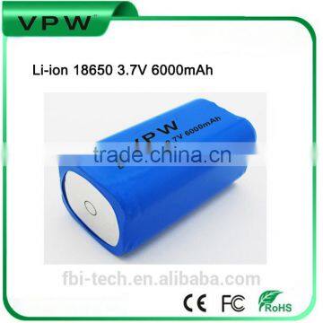 Li-ion 18650 3.7V 6000mAh 4P battery pack for camping light