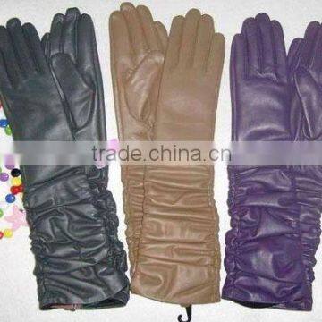 GCXD2012-004 fashion lady leather gloves