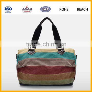 Fashionable Colorful Canvas Travel Bag Handbags Diaper Bag Leisure Bag