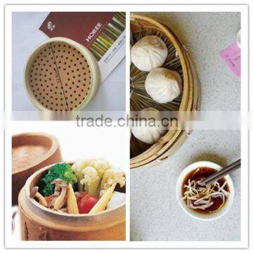 reusable and healthy diameter 23.5cm wood food steamer with china bottom