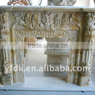 China Hand Carved Fireplace