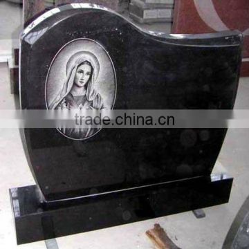 Shanxi black granite tombstone for sale