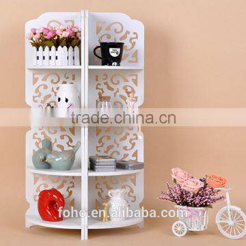 High Quality Home Furniture Cheap Plastic Carved Display Rack Wall Corner Interlock Shelf photo-6