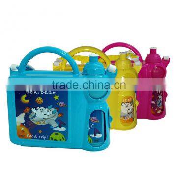 2014 new mould lunch box with fork and spoon