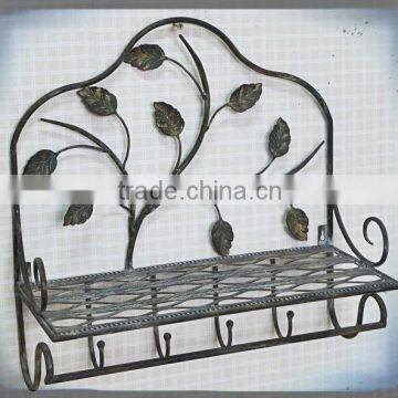 wholesale home decorative accessory storage with hooks antique towel rack,bathroom towel rack,metal towel rack