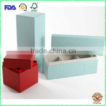 Custom Made Logo Printed Two Piece Jewelry box ,High Grade two piece Cufflink Jewelry Box