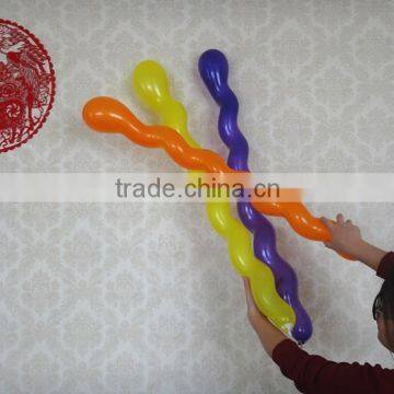 Hot sell latex spiral balloons for Wedding & Birthday party decoration /screw balloons